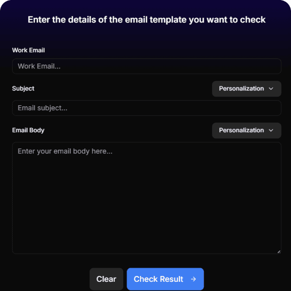 Input Your Email Template