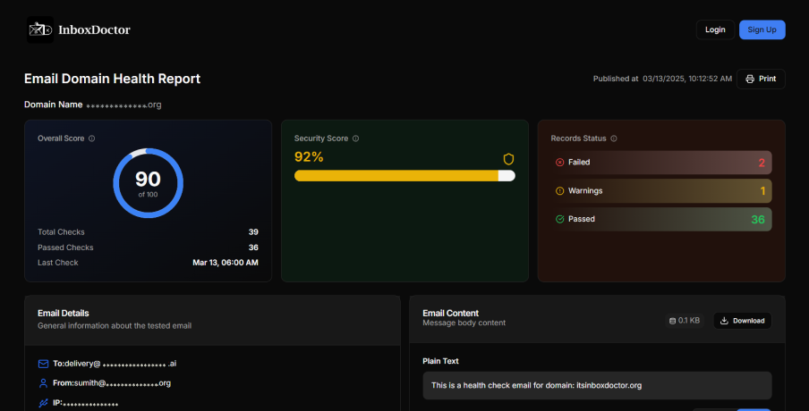 Check Your Email Domain Health