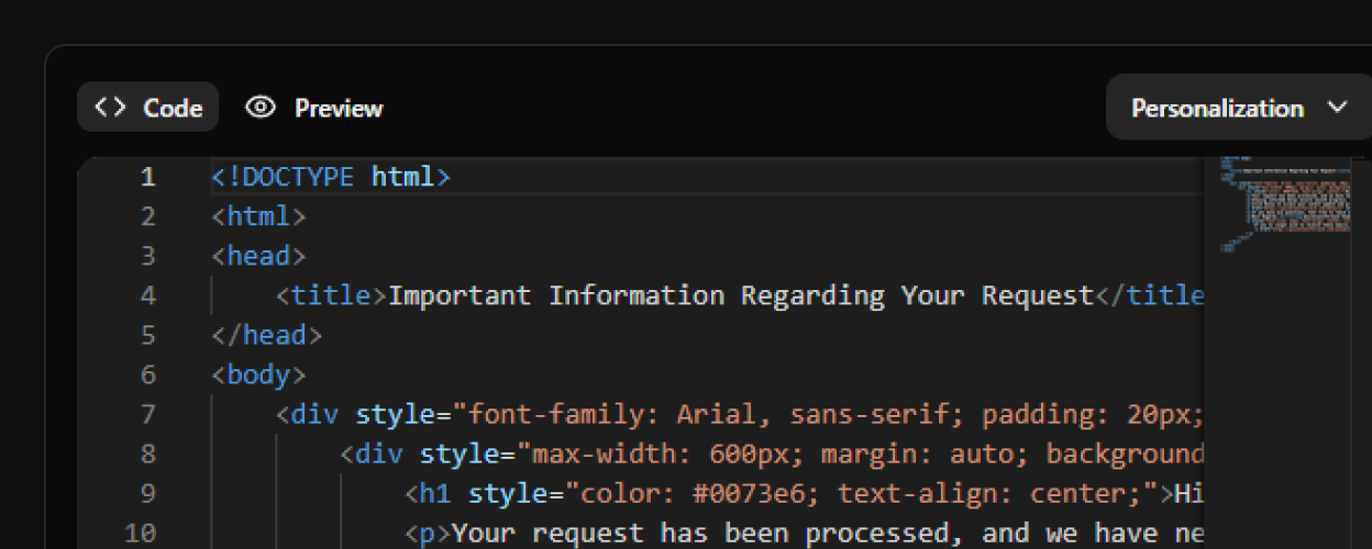 HTML Template Evaluation